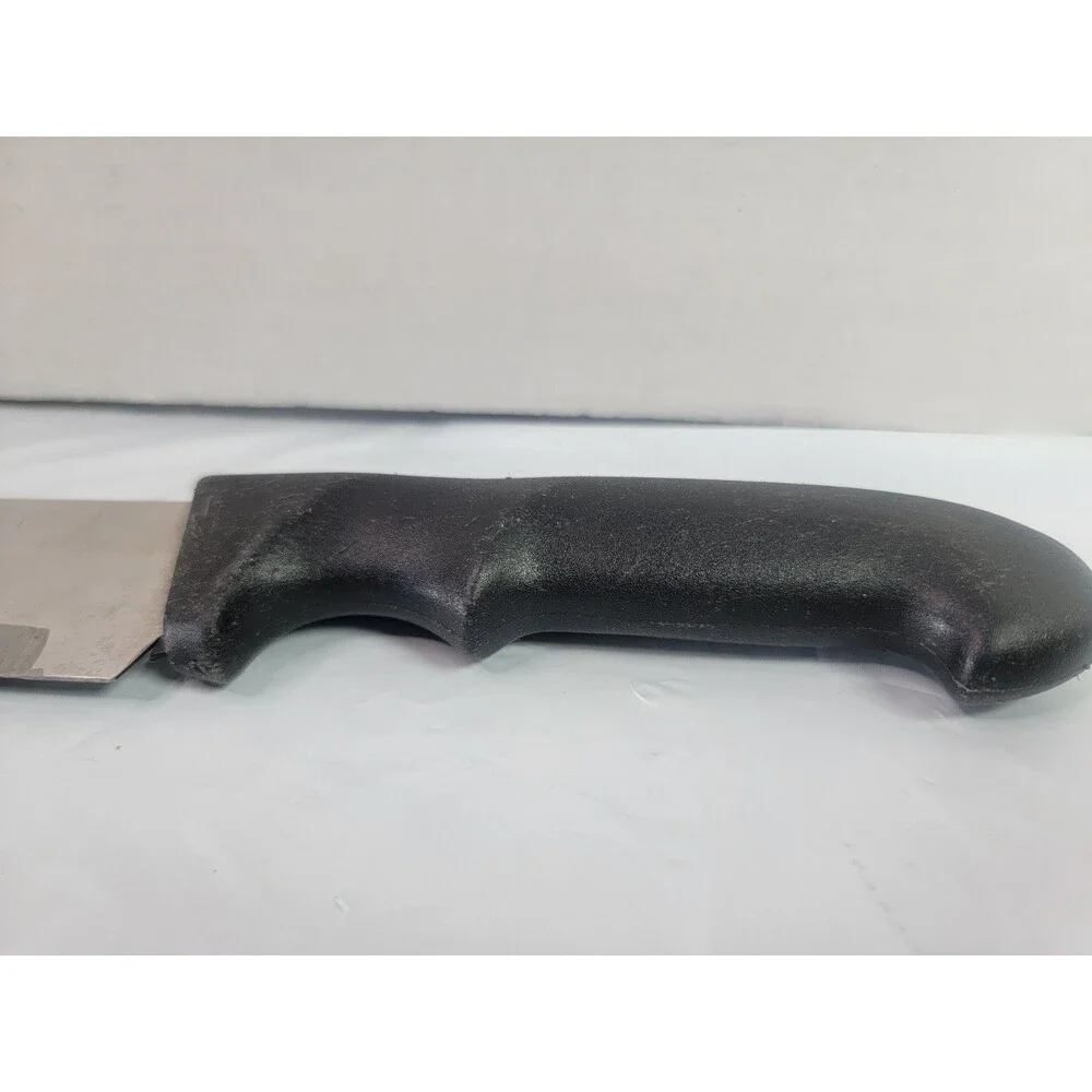 The Reinhart Collection Japan Stainless Steel Serrated Chef Knife Black Handle